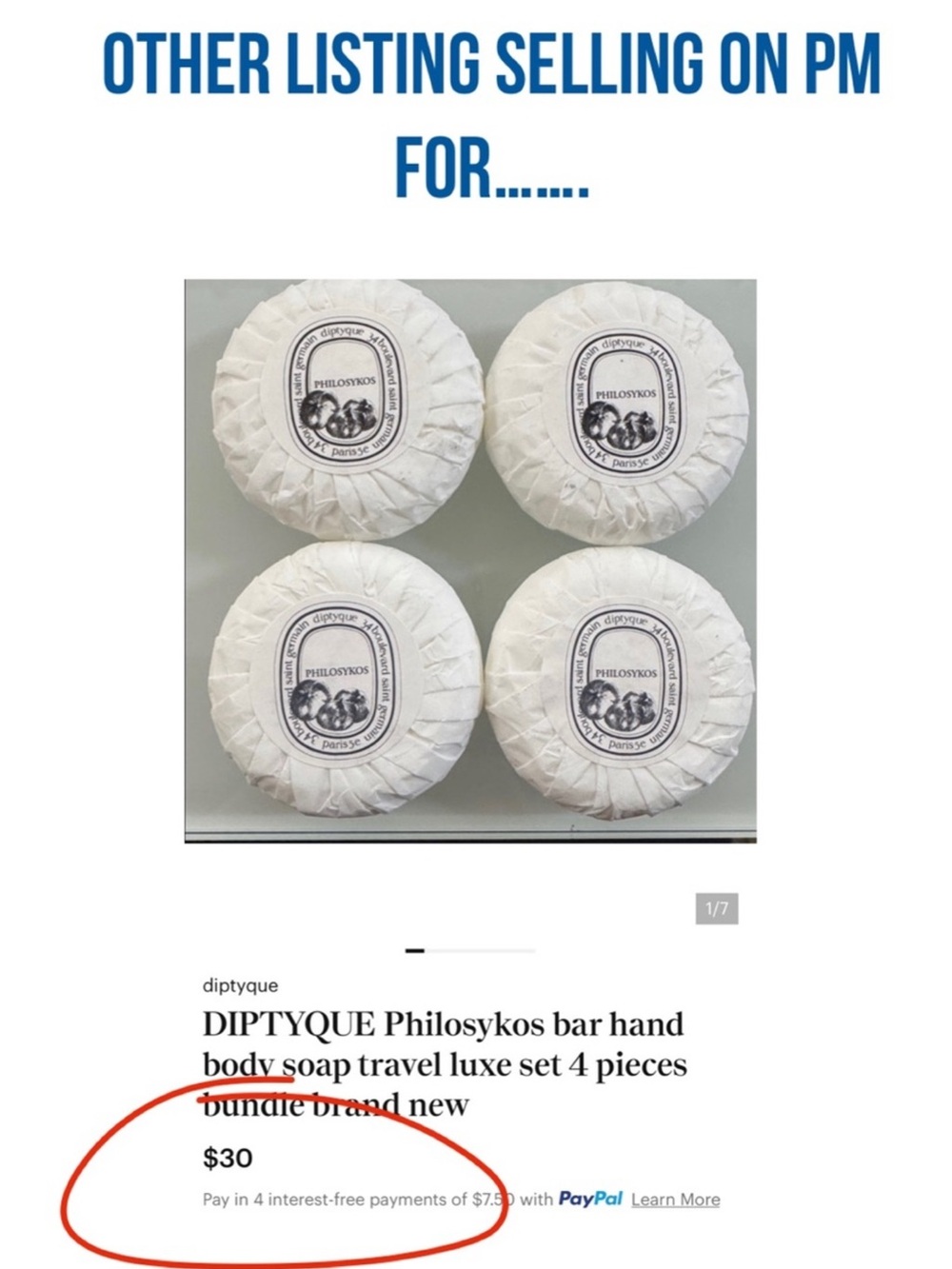 DIPTYQUE PHILOSYKOS Luxury Soap Bar Set ~ 4 Bars 1.1 oz.ea. | Made in Italy🇮🇪 - Picture 5 of 8